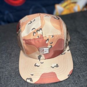 We Are Little Giants Tan Camo Adjustable Hat